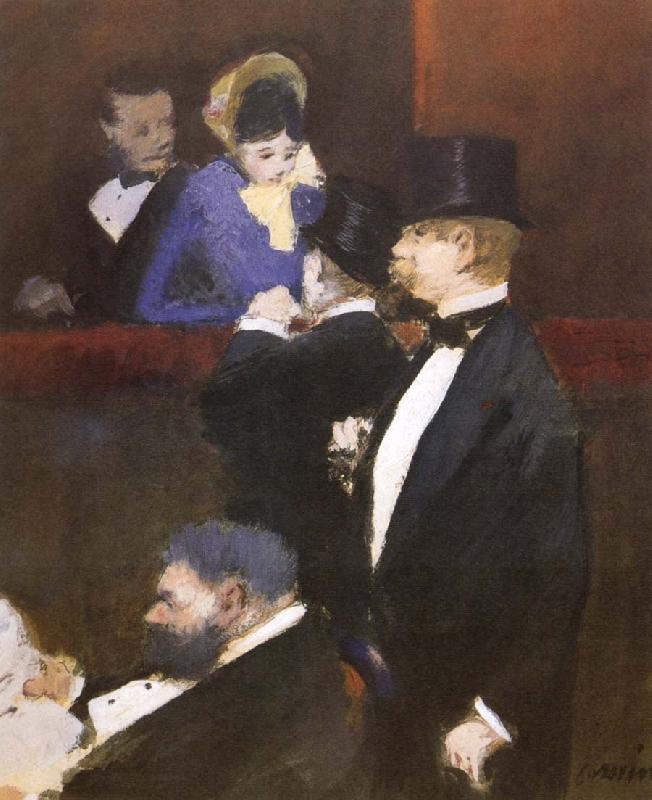 Jean-Louis Forain A Box at the Opea oil painting picture